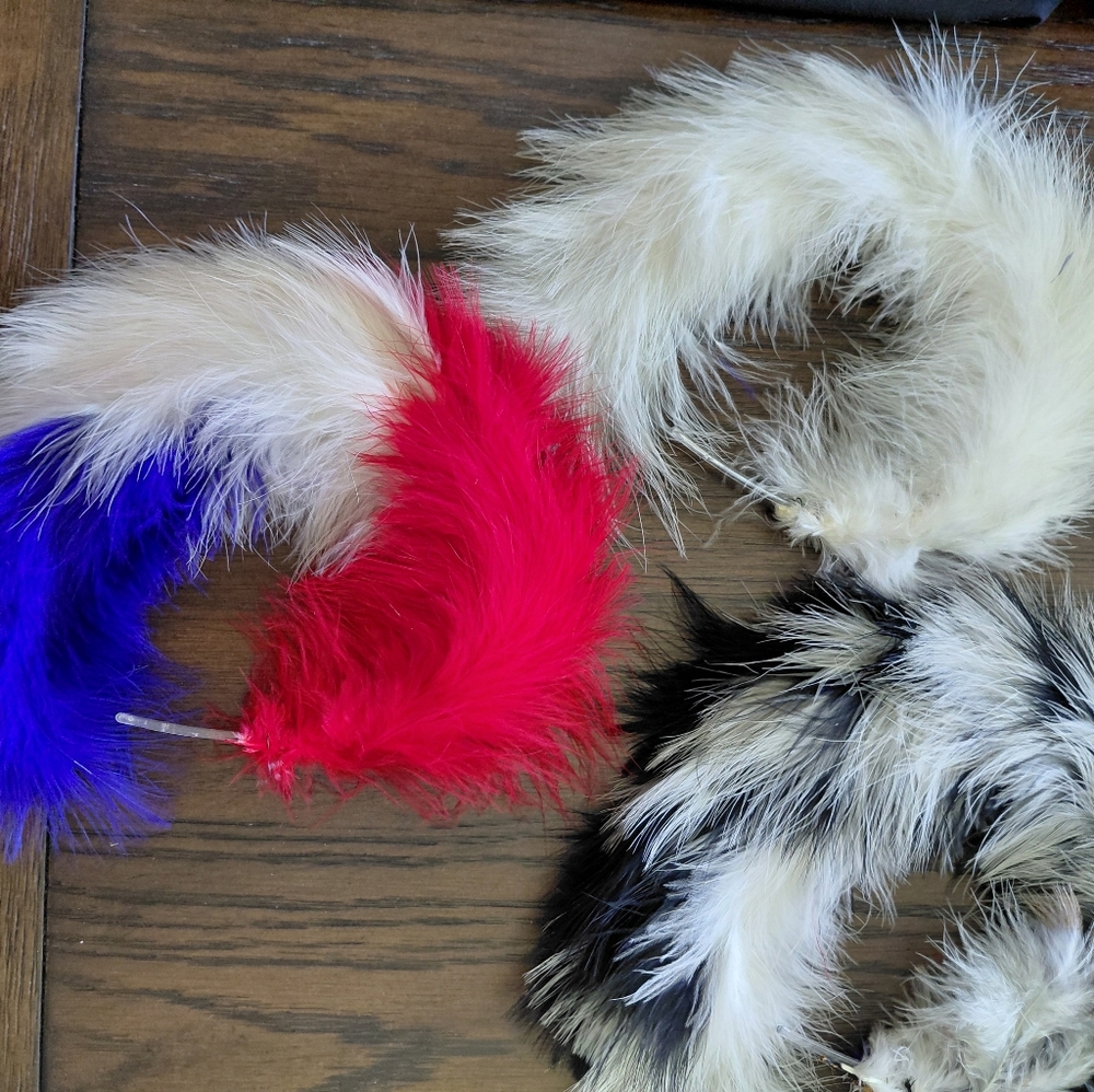 3 Colorful Feather Costume Headbands pick 1
